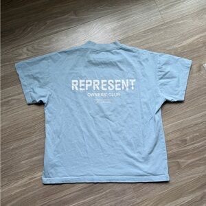 REPRESENT Men’s Owners Club Tshirt Light Blue 100% Cotton